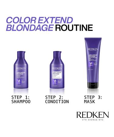 REDKEN Blondage Purple Shampoo & Conditioner Set | Hair Toner for Blonde & Color Treated Hair | Neutralizes Brassy Tones | Citric Acid Formula | 10.1 Fl. Oz (Pack of 2) - Buy Online on SooperMarket.com