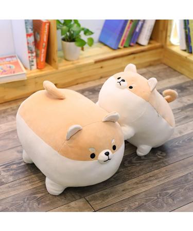 Aliangting 50cm Stuffed Animal Shiba Inu Plush Pillow - Cute Soft Corgi Dog Toy for Kids - Brown 19.7 - Buy Online on SooperMarket.com