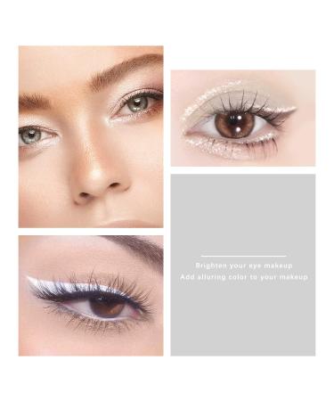 HOSAILY Gel Eyeliner Set Waterproof Creamy White Eyeliner Pencil & Shimmer Eyeshadow Stick for Eye Makeup (2 Colors) 0.50 Ounce - Buy Online on SooperMarket.com