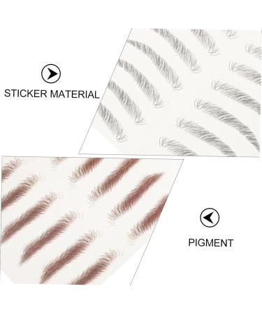 BELLIFFY 8pcs Imitation Eco Eyebrow Sticker False Eyebrows Hair-like Eyebrows Stickers Fake Transfer Stickers - Buy Online on SooperMarket.com