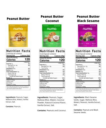 Vegan Mini Peanut Butter Bars Variety Pack - High Protein, Low Sugar, Low Calorie, Gluten Free - 3 Bags with 10 Individually Wrapped Pieces - Crunchy Plant Based Snack - 3 Pack - Buy Online on SooperMarket.com
