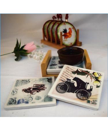 12PCS White 4x4 Ceramic Tiles for Coasters - DIY Craft, Ready-to-Paint Unglazed Ceramics - Buy Online on SooperMarket.com