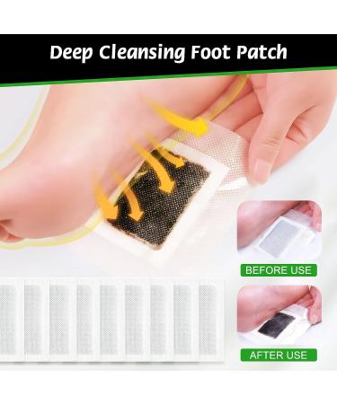 30PCS Bamboo Ginger Foot Patches for Pain & Stress Relief | Deep Cleansing Foot Pads for Relaxation, Fatigue, and Better Sleep - Foot & Body Care Set - Buy Online on SooperMarket.com