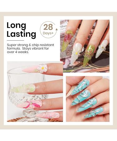 MIZHSE 100g Solid Builder Gel for Nails Large Capacity Clear Hard Gel for Nails 3D Sculpting Gel for Nail Art Gel U V LED Nail Builder Gel Kit with 3D Silicone Pen for Nail Salon Home DIY - Buy Online on SooperMarket.com