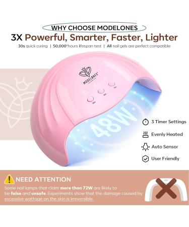 Modelones Gel Nail Kit 28 Colors Fall Winter Gel Nail Polish Set with Lamp - DIY Home Nail Curing Kit for Women - Buy Online on SooperMarket.com