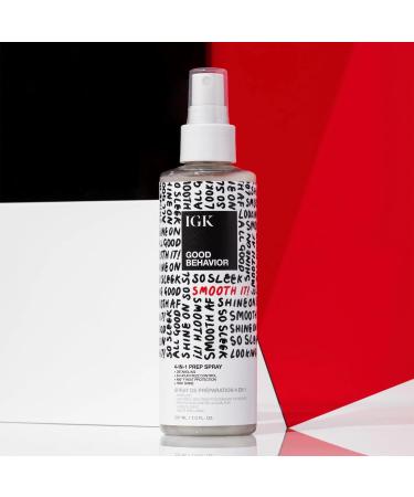 IGK GOOD BEHAVIOR 4-in-1 Prep Spray | Leave In + Detangle + Heat Protectant | Vegan + Cruelty Free | 7 Fl Oz (Pack of 2) - Buy Online on SooperMarket.com