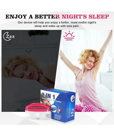 Anti Snoring Nasal Air Purifier - Sleep Apnea Device for Men and Women - Stop Snoring and Improve Sleep Quality - Red - Buy Online on SooperMarket.com
