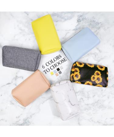 MAANGE Small Waterproof PU Leather Makeup Bag for Women - Light Blue - Buy Online on SooperMarket.com
