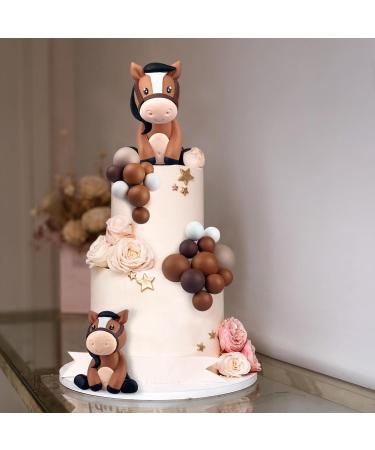 KEEPARTY 27 PCS Horse Cake Toppers Ball Cake Picks Horse Baby Shower Cake Decoration for Horse Theme Party Favors Supplies - Buy Online on SooperMarket.com