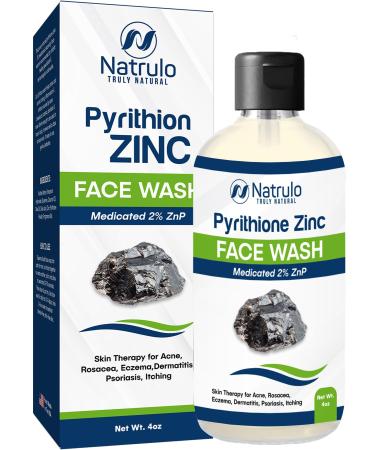 Pyrithione Zinc Face Wash | 2% ZnP Zinc Soap Skin Therapy Body Cleanser for Acne Rosacea Eczema Dermatitis Psoriasis Itching | Cleansing Calming Facial Wash | Zinc Face & Body Wash Made in USA