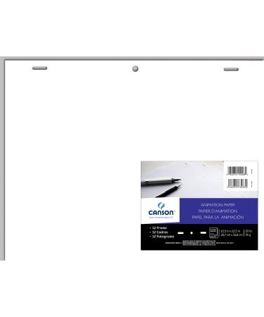 Canson Artist Series Comic Animation Acme Punched Paper, Bulk Pack, 10.5x12.5 inches, 100 Sheets (20lb) - Artist Paper for Adults and Students - Colored Pencil, Marker, Ink, Pen 10.5" x 12.5"