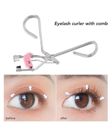 Portable Eyelash Curler | Classic Wide Angle Lash Curler with Comb | Longlasting Curls for All Eye Shapes - Buy Online on SooperMarket.com