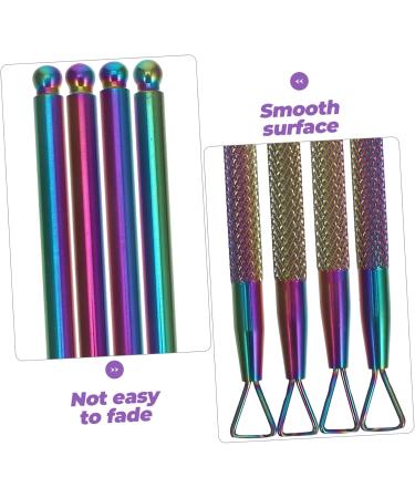KALLORY Nail Trimmer Nail Care Tools Nail Scraper Metal Cuticle Pusher Cuticle Pusher Set Stainless Triangle Nail Polish Remover Tool (4 Pieces Silver) Pedicure Tools Nail Trimmers Blue - Buy Online on SooperMarket.com