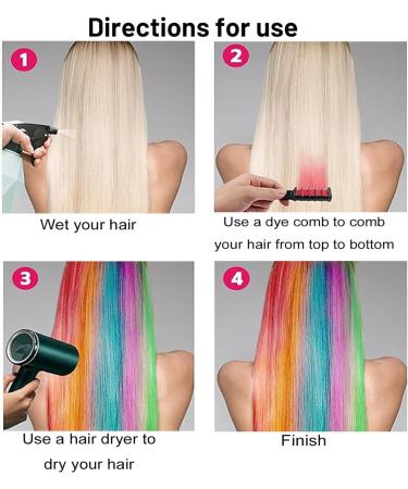 10PCS Hair Chalk Comb for Girls - Non-Toxic & Washable Hair Coloring Kit | Kids Makeup Set for Halloween & Birthdays - Buy Online on SooperMarket.com