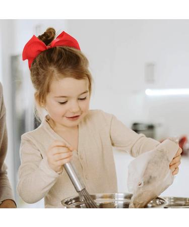 Shop 2 Pieces Large Red Loop Hair Ties - Perfect Cheerleader Hair Accessories for Women & Girls - Ideal for Christmas Parties - Buy Online on SooperMarket.com