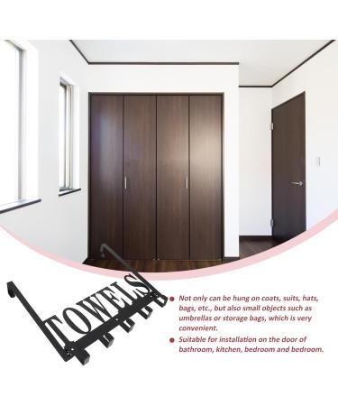 CHILDWEET Towel Hook 1pc Door Hook Storage Hooks Over The Door Clothes Hanger Punch Storage Rack Back Door Key Hook - Buy Online on SooperMarket.com