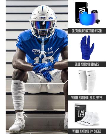 Nxtrnd Football Leg Sleeves for Men & Boys - White - One Size (Pair) - Buy Online on SooperMarket.com