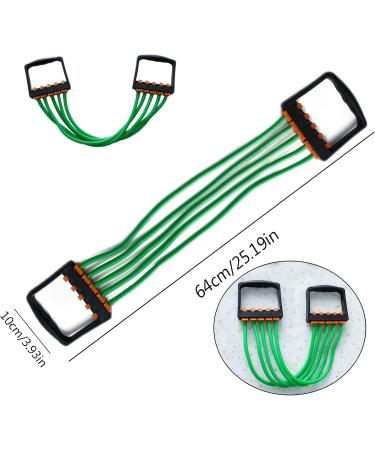 Adjustable Chest Expander for Men & Women | Fitness Equipment for Strength & Muscle Training | Green Grip Trainer - Buy Online on SooperMarket.com
