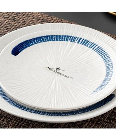 Serving Plates Ceramic Steak Plate Fruit Plate Dim Sum Plate Dinner Plate Western Tableware Plates for Home Kitchen Hotel Party for Appetizer Dinner and Desserts (Size : 25.5cm) - Buy Online on SooperMarket.com