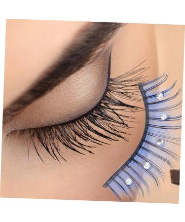 Gogogmee 5 Pairs False Eyelashes Fake Lashes Colored Eyelashes Soft Thick Lashes Soft Light Fake Lash Blue Lashes Rhinestone Eyelashes Cosplay Lashes Fake Eyelashes Fiber - Buy Online on SooperMarket.com