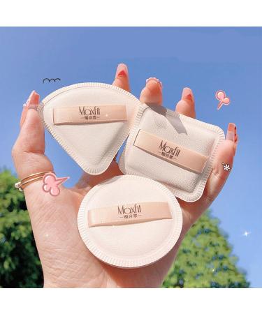 Verdant Touch Makeup Puff Powder Puff Makeup Sponge Skin-Friendly Face Puff for Salon Home Travel Round Bagged - Buy Online on SooperMarket.com