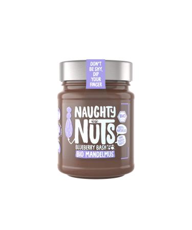 Naughty Nuts Bio Mandelmus Blueberry Bash / Vegan peanut butter / 100% natural / without palm oil & sugar / ideal as a topping for muesli / 250g