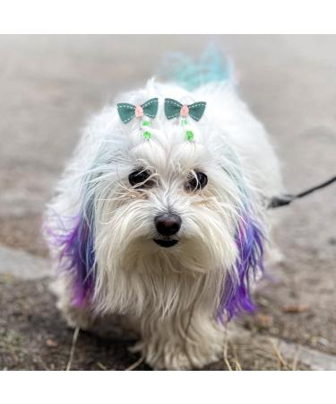 10 Pcs Small Dog Hair Clips Dog Hair Bows Puppy Hair Barrettes Pet Hair Accessories Puppy crown accessories flower accessories heart accessories Hairpin Cat Topknot Beauty Accessories(Ten Styl - Buy Online on SooperMarket.com
