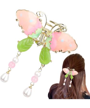 Butterflies Tassel Hair Clip | 3D Butterflies Clips | Hair Fashion Accessories Elegant Tassel Butterflies Hairpins Alloy Barrettes Tassel Butterflies -Shaped Hair Clip for Ladies Girls - Buy Online on SooperMarket.com