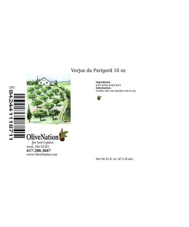 OliveNation Verjuus du Perigord 16oz - Premium French Culinary Verjuice - Buy Online on SooperMarket.com