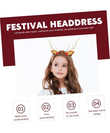 minkissy 2 Pairs Christmas Glow Barrette Winter Hair Barrettes Christmas Hair Clips for Women Pine Cone Berry Hairpins Led Deer Antlers Hair Clips Hair Bands Resin Elk Miss Pine Cones - Buy Online on SooperMarket.com