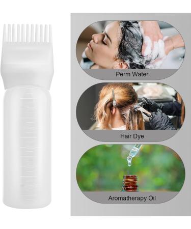 Gezimetie Root Comb Applicator Bottle with Scalp Massager Brush Comb 3PCS - White | Hair Coloring Dye and Scalp Treatment Tools - Buy Online on SooperMarket.com