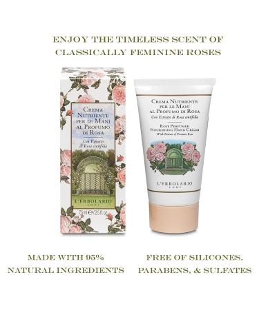 LErbolario ROSE Parf mierte Handcreme 75 ml - Feuchtigkeitsspendende Handpflege f r alle Hauttypen | Internationaler Versand - Buy Online on SooperMarket.com