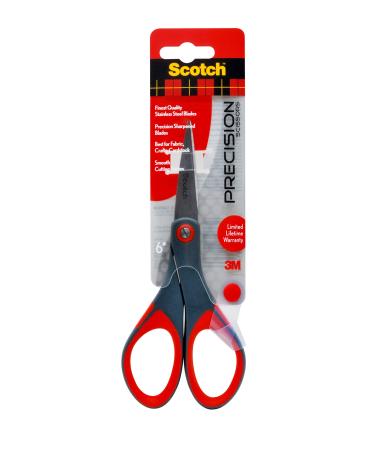 Scotch 6" Precision Scissors, Great for Everyday Use (1446) 6-Inches Scissor