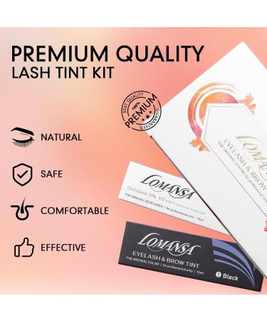 Lash Tint Eyelash Tint Kit - Professional Natural Black Color for Salon & Home Use | 30 Applications - Buy Online on SooperMarket.com