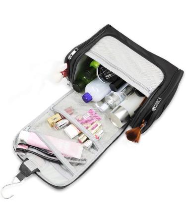 Extra Large Hanging Toiletry Bag for Men & Women - Waterproof Shower Bag with Metal Hook - Dopp Kit/Shaving Bag - Makeup Organizer (Black) - Buy Online on SooperMarket.com