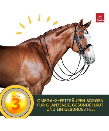 Buy Emma Linseed Oil for Horses & Pets - Cold-Pressed Omega 3 & 6 Fatty Acids for Shiny Fur & Digestion | 2x1L - Ideal for Dogs & Cats - Buy Online on SooperMarket.com