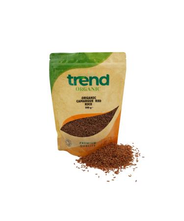 Trend Organic Camargue Red Rice Ideal for Whole Family with Its Unique Color and Flavour High Protein and Fibre Certified Organic Vegan Non GMO No Preservatives No Additives Raw 500g.