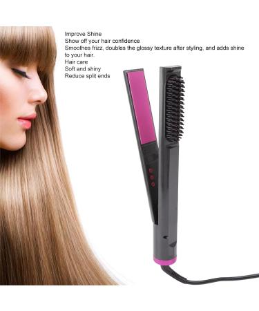 60W 3 in 1 Hair Curler Straightener - Fast Heating Electric Styling Iron for Curling & Straightening Anti-Scald 110-240V - Buy Online on SooperMarket.com