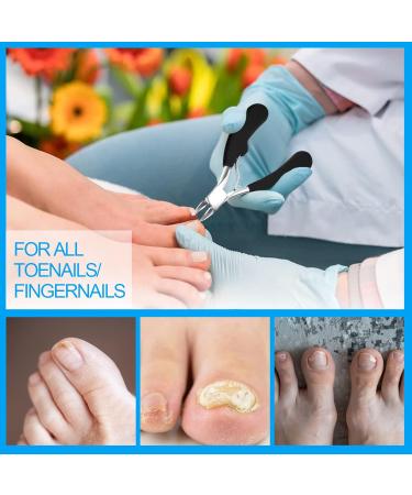 Toe Nail Clipper for Thick or Ingrown Toenails Heavy Duty Toe Nail Clippers Toenails Trimmer Professional Ergonomic Toenail Clippers with Surgical Stainless Steel Sharp Blades - Buy Online on SooperMarket.com