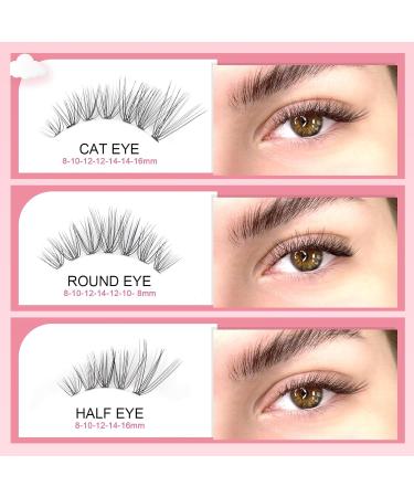 Parriparri 20D D Curl Cluster Lashes 200 Pcs Individual Reusable Soft Russian Lashes Extension Kit - Buy Online on SooperMarket.com