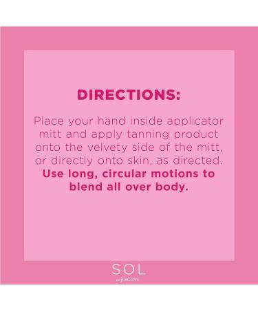 Buy SOL by Jergens Self Tanner Applicator Mitt - Flawless Streak-Free Tanning Glove | Reusable Protects Hands All Skin Tones (Pack of 2) - International Shipping Available - Buy Online on SooperMarket.com