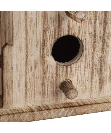 Esenlong Wooden Bird House - Garden Novelty Nesting Box for Birds - Eco-Friendly Sustainable Forests - Ideal for Outdoors, Trees, or Balconies - Buy Online on SooperMarket.com