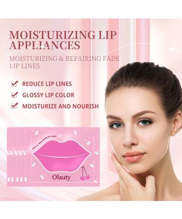 20 Pcs Lip & Eye Masks Set - 24K Gold Gel Under Eye Patches & Cherry Blossom Lip Masks for Fine Lines & Dark Circles - Perfect Birthday Gift for Women - Buy Online on SooperMarket.com