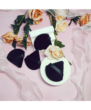 Buy HEYMKGO 3 Pcs Powder Puff Set Triangle Velvet Makeup Sponge for Dual Use | Reusable Wet & Dry Face Cleansing Puff | International Shipping Available - Buy Online on SooperMarket.com