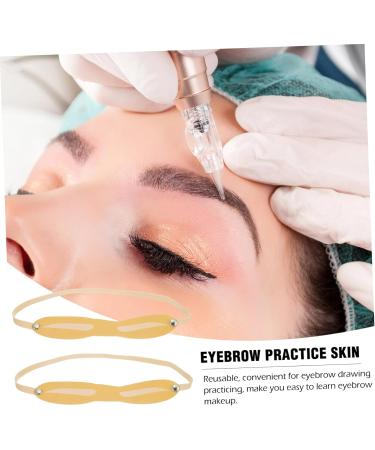 Housoutil 30 pcs Beginner Eyebrow Skin Practice Fake Silicone for Headband Professional Supply - Buy Online on SooperMarket.com