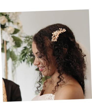 FOYTOKI Hair Comb for Women Hair Side Comb for Women Wedding Hair Accessories for Bride Pearl Hair Side Comb Rhinestone Side Comb Decorative Hair Comb Bride Hair Accessories - Buy Online on SooperMarket.com