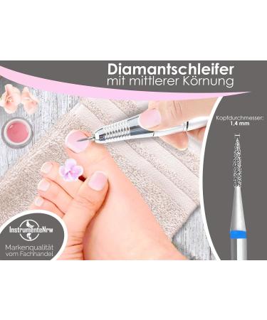 Diamond Grinder Cutter Flame - Medium Grain Foot Care & Manicure/Pedicure Tool for Skin & Nails | International Shipping - Buy Online on SooperMarket.com