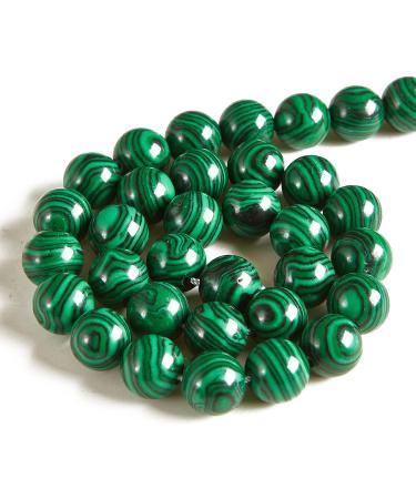 100pcs 6mm Malachite Gemstone Round Loose Beads for Jewelry Making - Buy Online on SooperMarket.com
