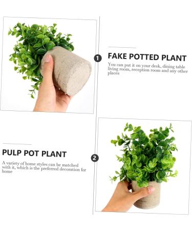 Cabilock 1pc Simulated Potted Plant Green Plants Plastic Rosemary As Shown 22x8cm - Buy Online on SooperMarket.com