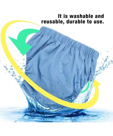 Dekaim Adult Cloth Diaper - Reusable Washable Adjustable Large Nappy (Blue) - Buy Online on SooperMarket.com